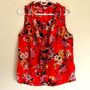 Ladies Summer Top With Front Tie. Size M.